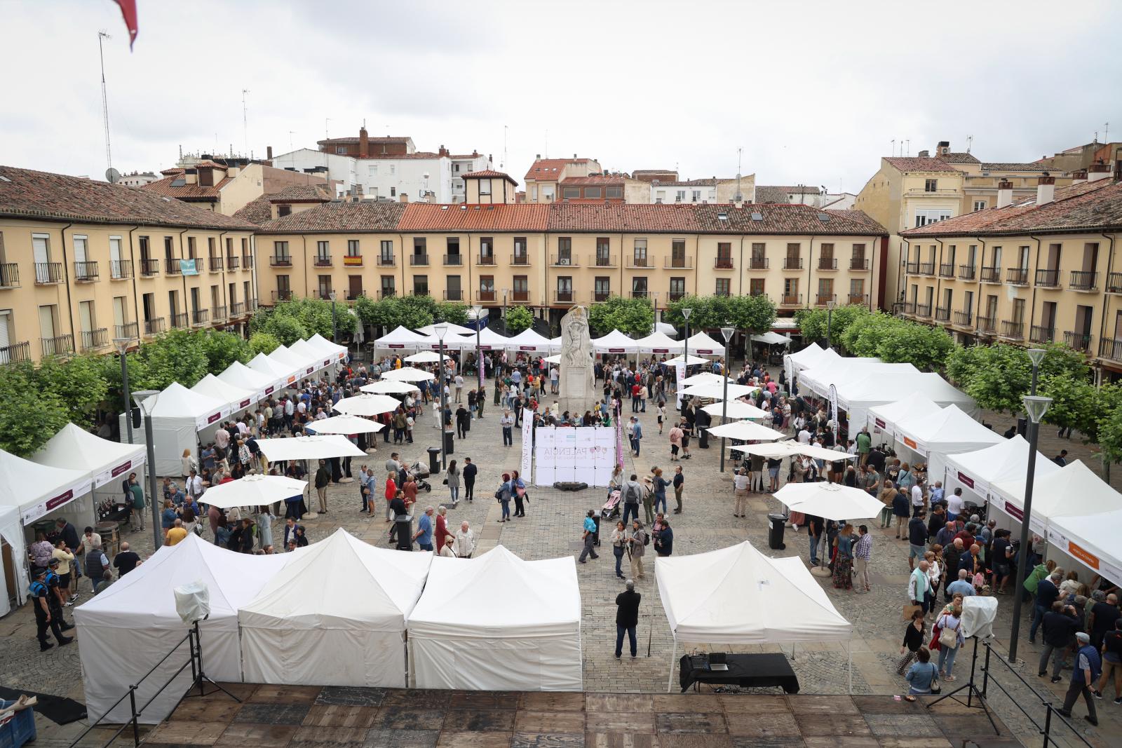 Asistentes a Palencia Plaza Mayor del Vino