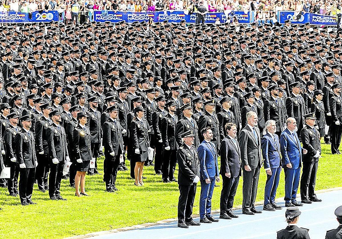 Un momento de la jura ante el rey Felipe VI.