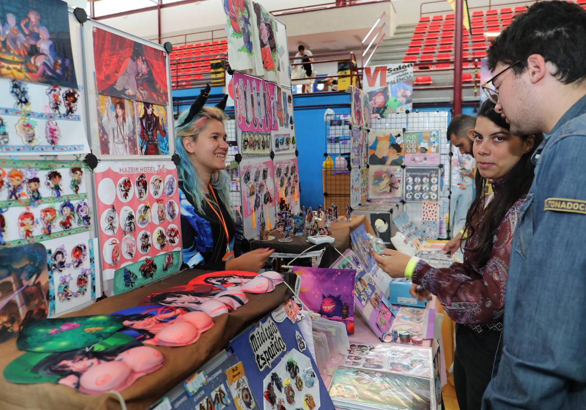 Uno de los puestos del Salón del Manga&Cómic