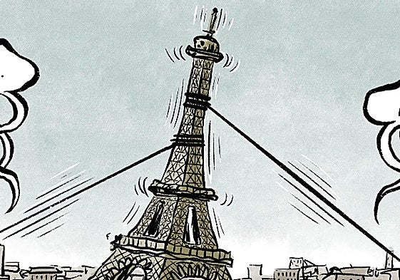 La viñeta de Sansón: 'La torre inclinada de París'
