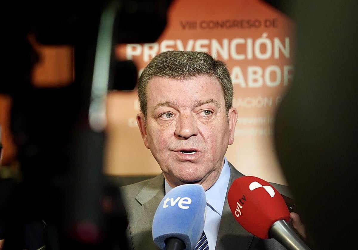 El consejero de la Presidencia, Luis Miguel González Gago, hace unos días en un acto en Valladolid.