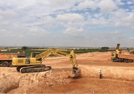 Una de las excavaciones que lleva a cabo la empresa Albino Santos, una de las más importantes del sector en Castilla y León.