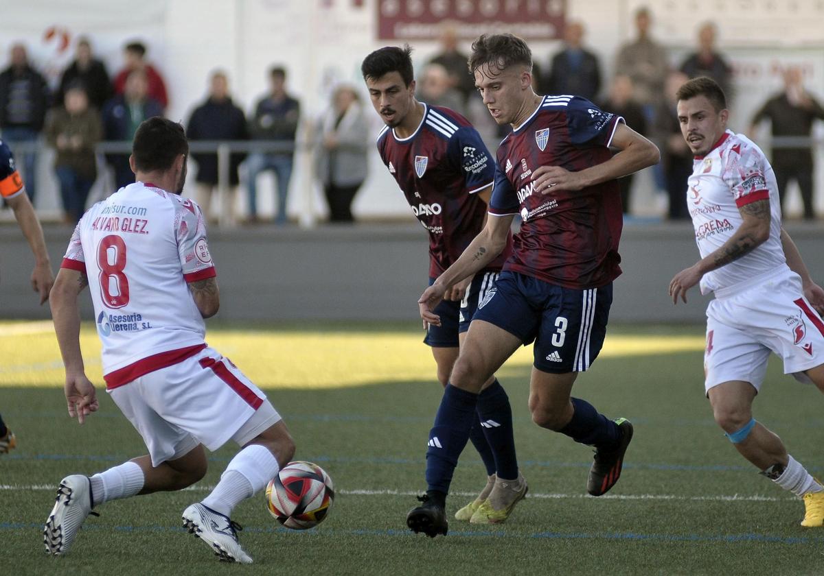 Sergio Arévalo, durante un partido con la Gimnástica Segoviana.