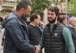 Gallardo, de campaña en Palencia el pasado mayo, cuando habló de la islamización de la provincia.