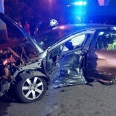 Excarcelada una persona en un accidente en Burgos con tres heridos