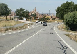 Carretera entre Segovia y San Cristóbal.