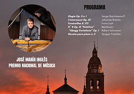 Cartel anunciador del concierto de José María Inglés en Rueda.