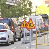 La calle Gamazo pierde un carril por obras hasta ferias