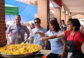 Paellada celebrada en Delicias en una edición anterior de las fiestas del barrio