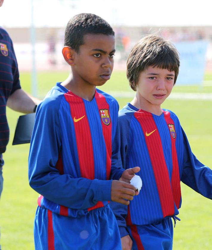 Imagen secundaria 2 - Tres imágenes de Lamine en el torneo de Íscar de 2017.