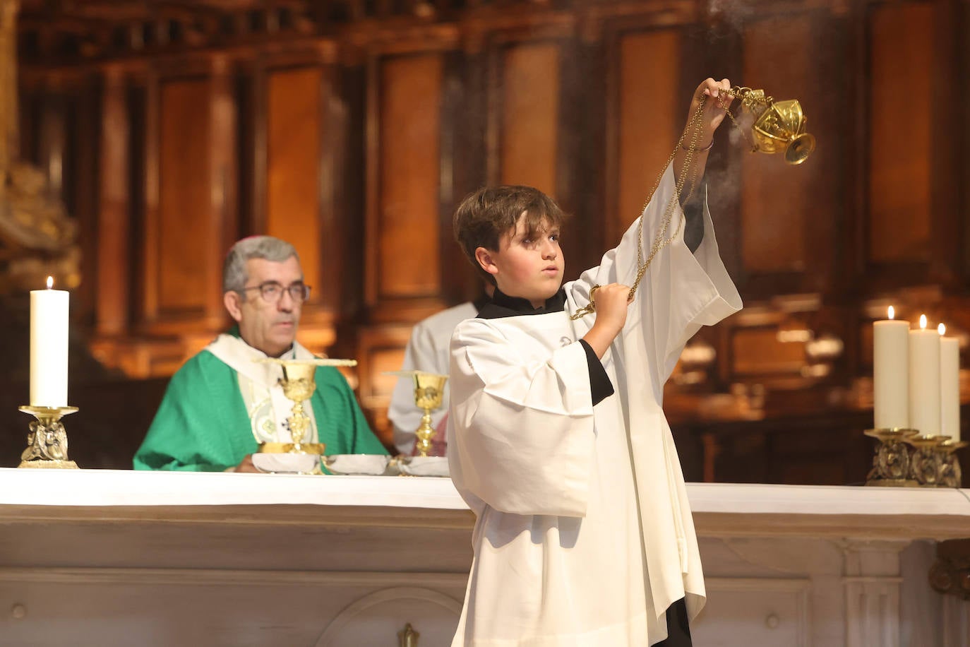 Las imágenes de la misa y procesión de la Virgen de la Vera Cruz