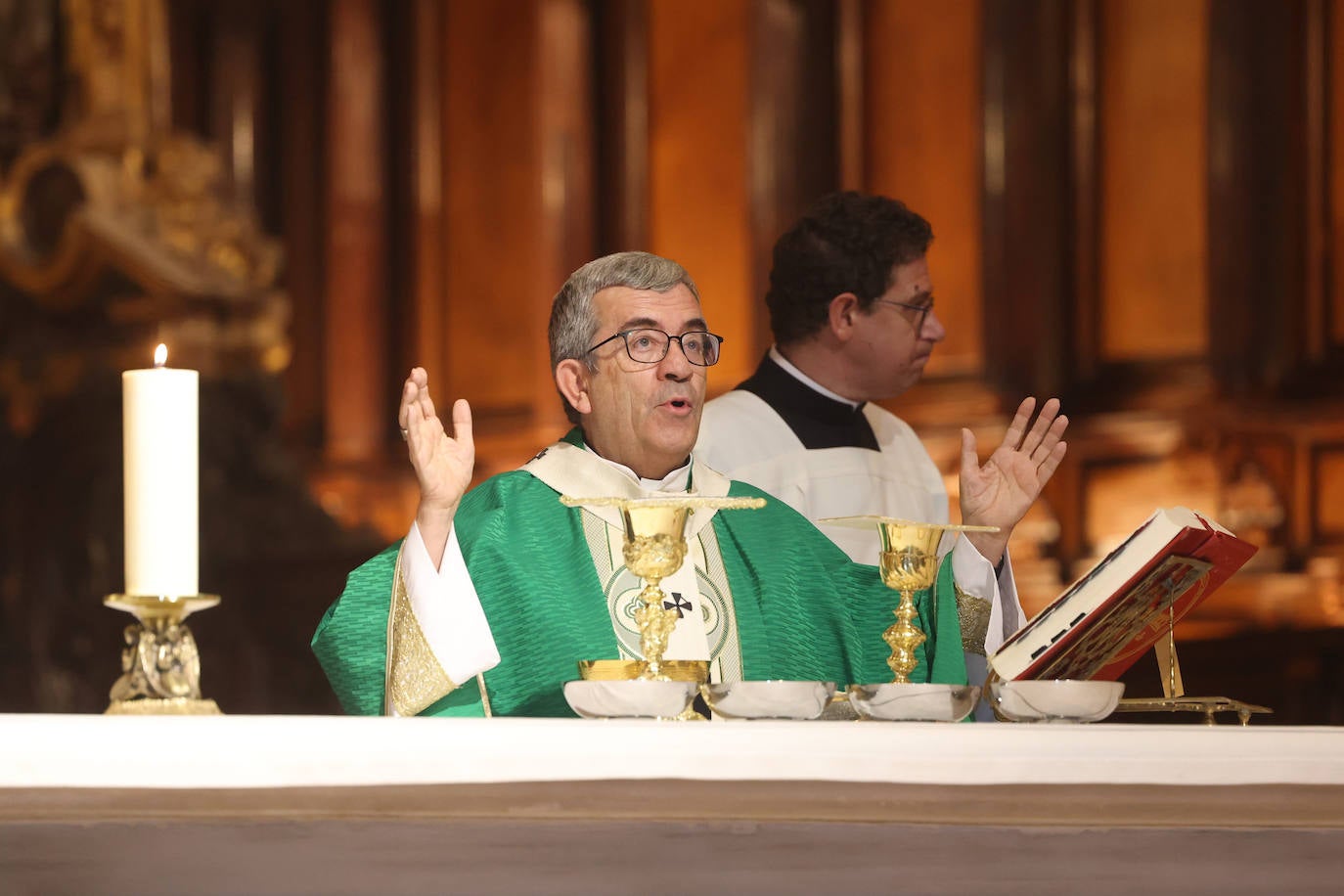 Las imágenes de la misa y procesión de la Virgen de la Vera Cruz