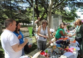 Mercadillo solidario a favor de la esclerosis en el parque del Salón.