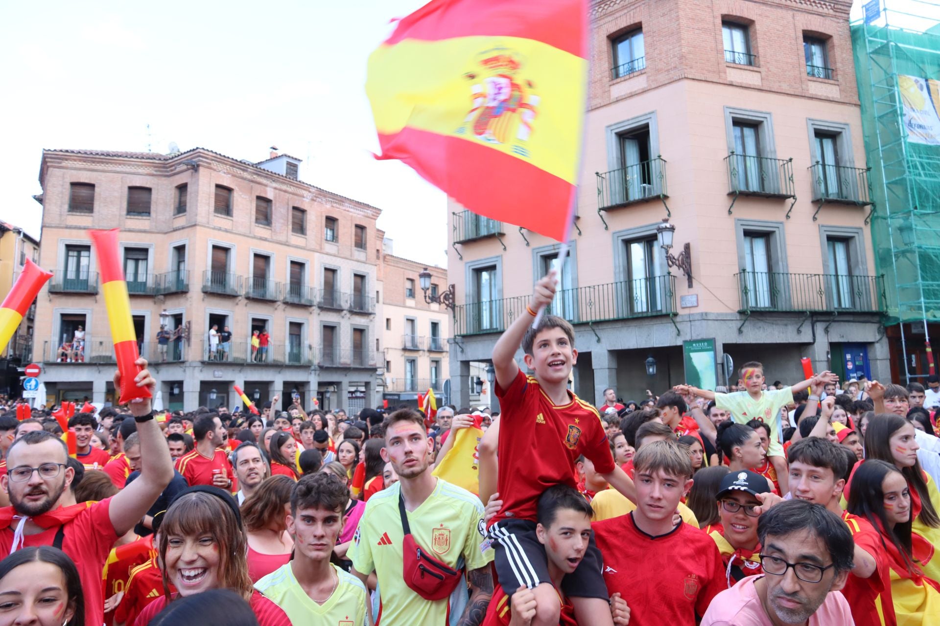 Así vivió Segovia el triunfo de España en la Eurocopa