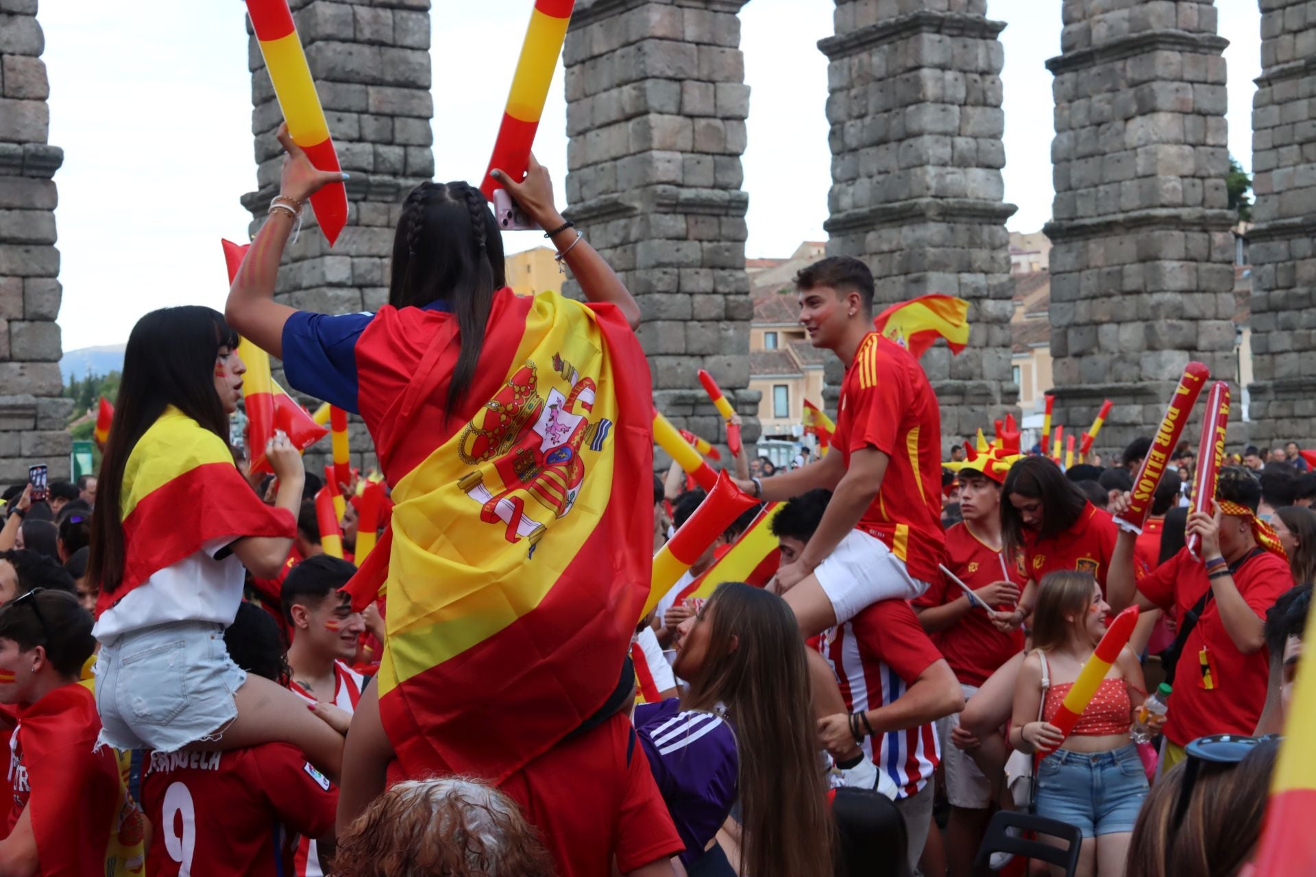 Así vivió Segovia el triunfo de España en la Eurocopa