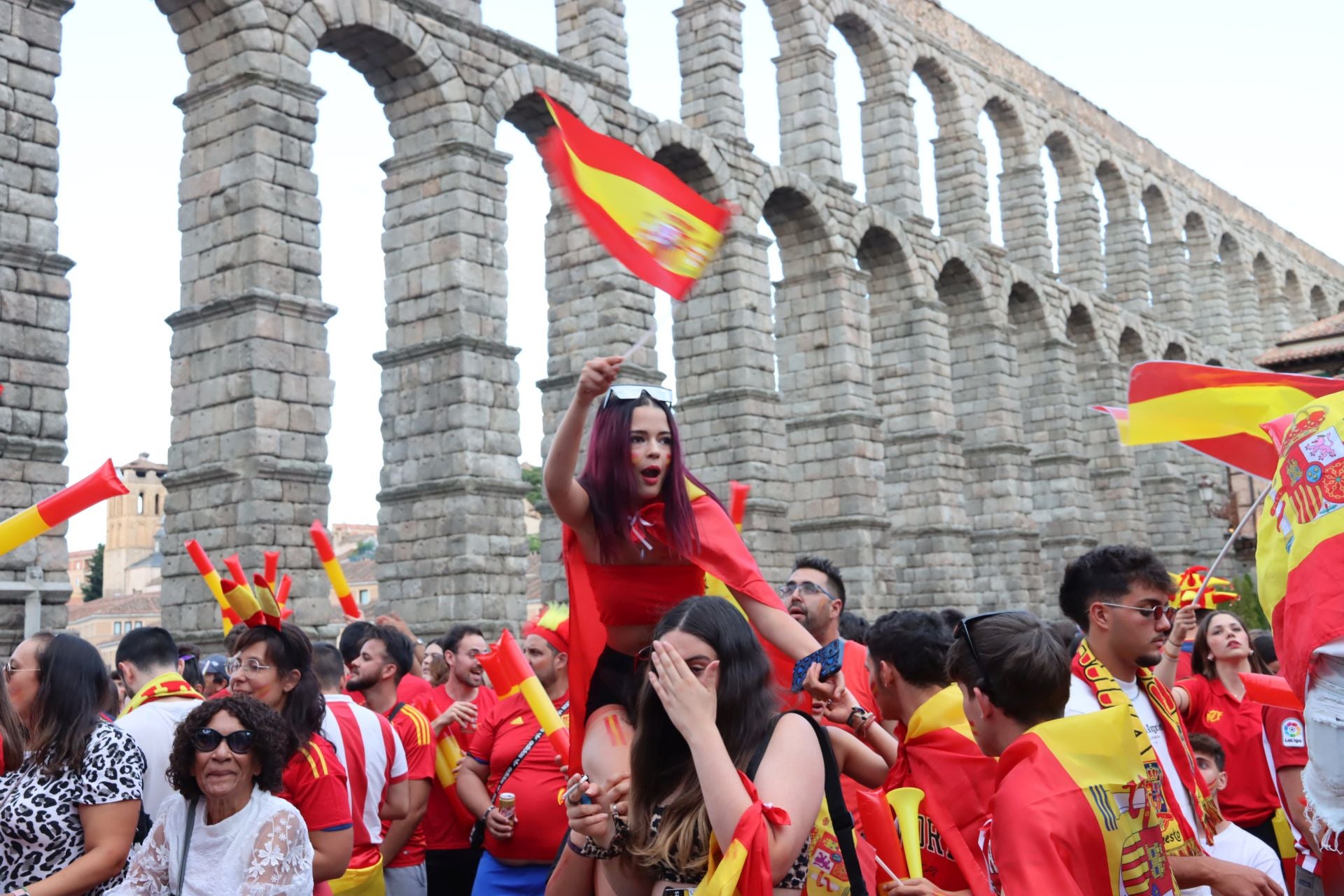 Así vivió Segovia el triunfo de España en la Eurocopa