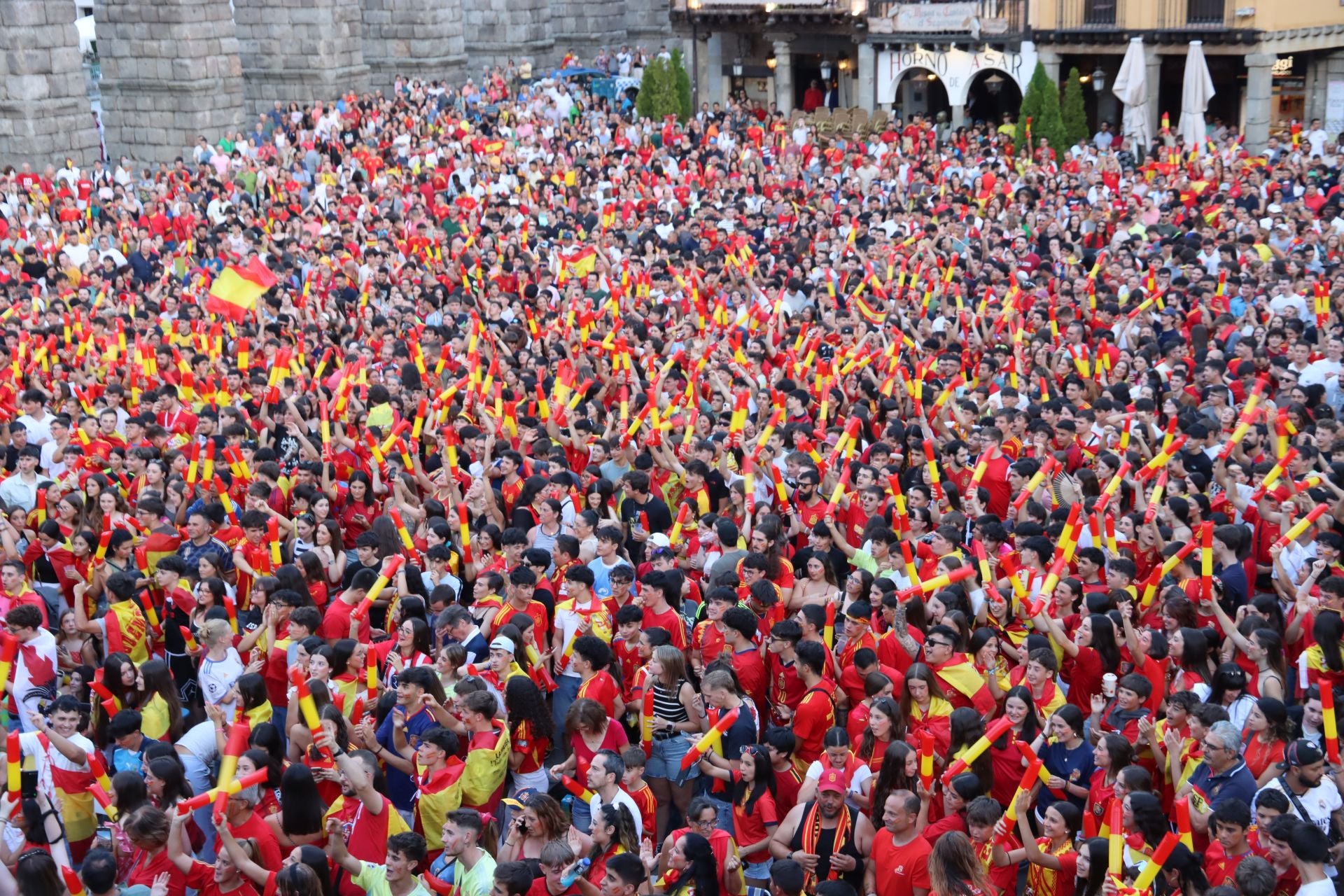 Así vivió Segovia el triunfo de España en la Eurocopa