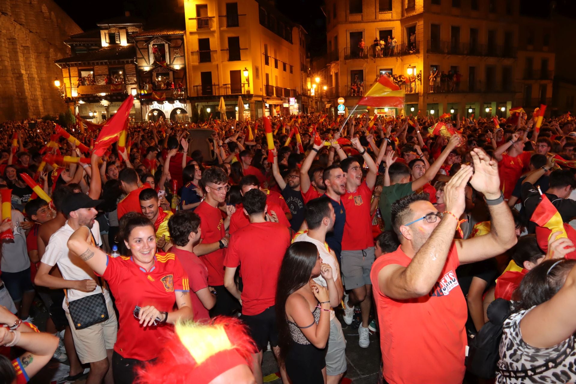 Así vivió Segovia el triunfo de España en la Eurocopa