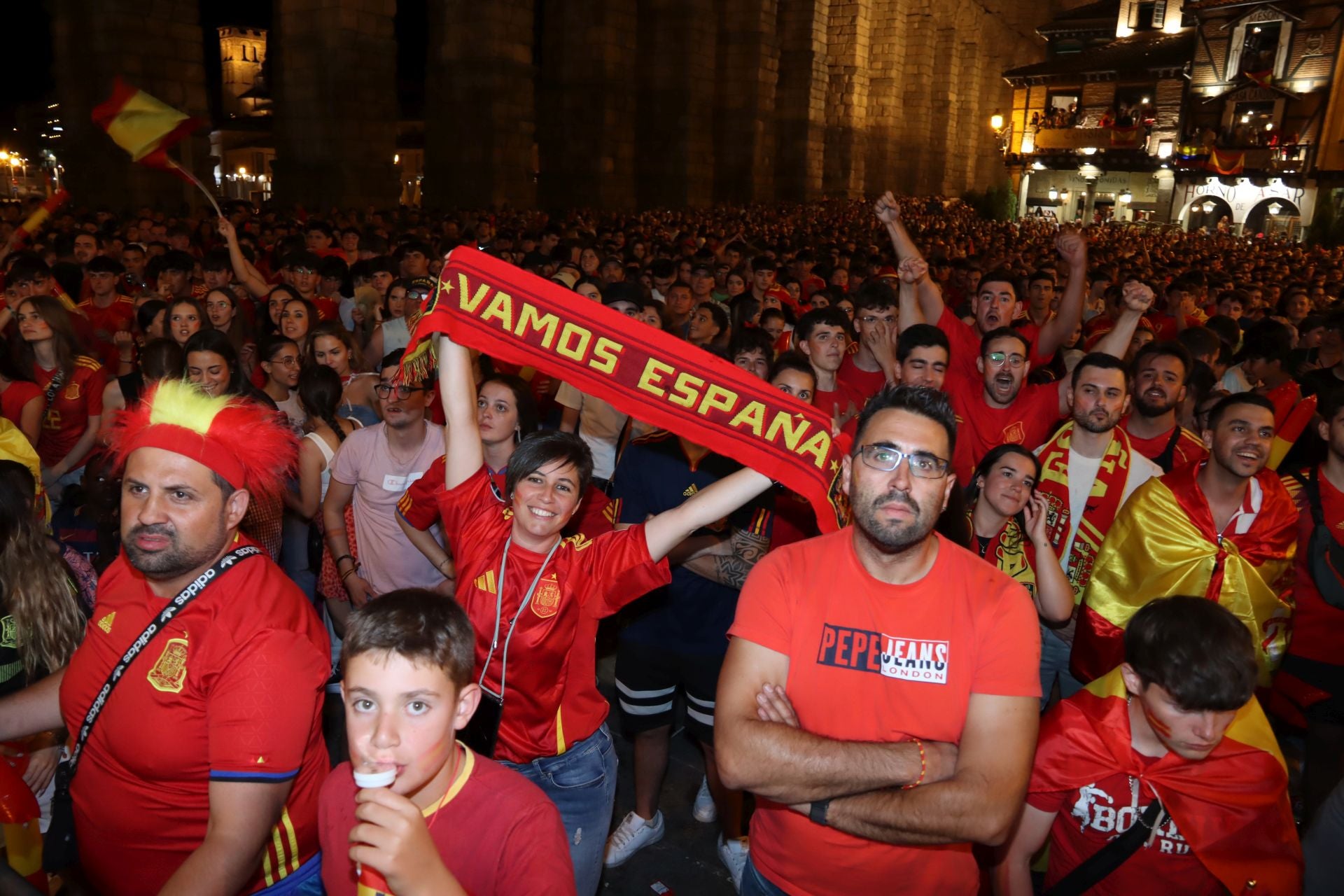 Así vivió Segovia el triunfo de España en la Eurocopa