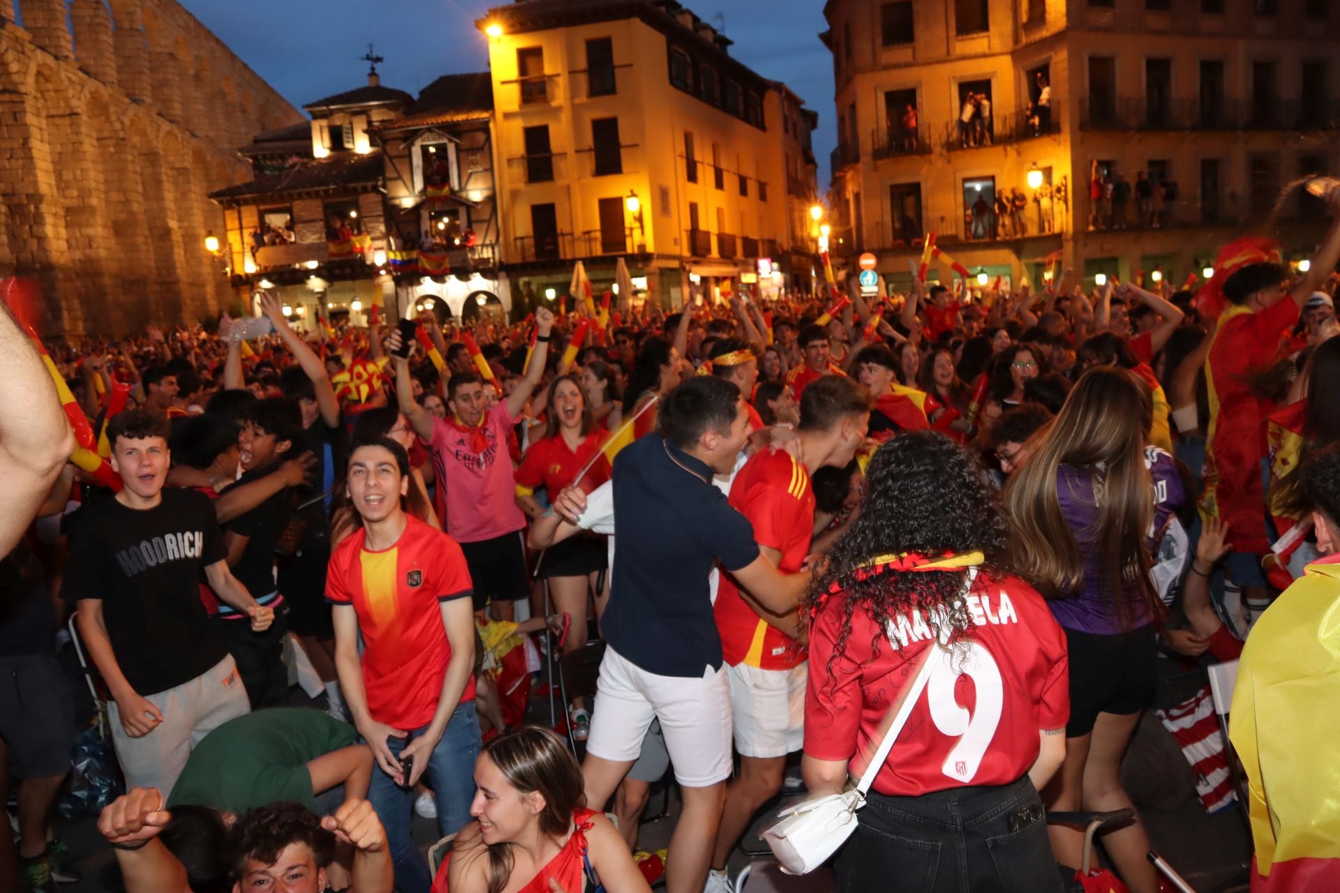 Así vivió Segovia el triunfo de España en la Eurocopa