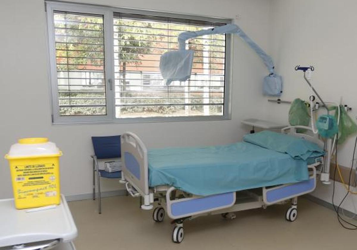 Habitación del Hospital Río Hortega de Valladolid.