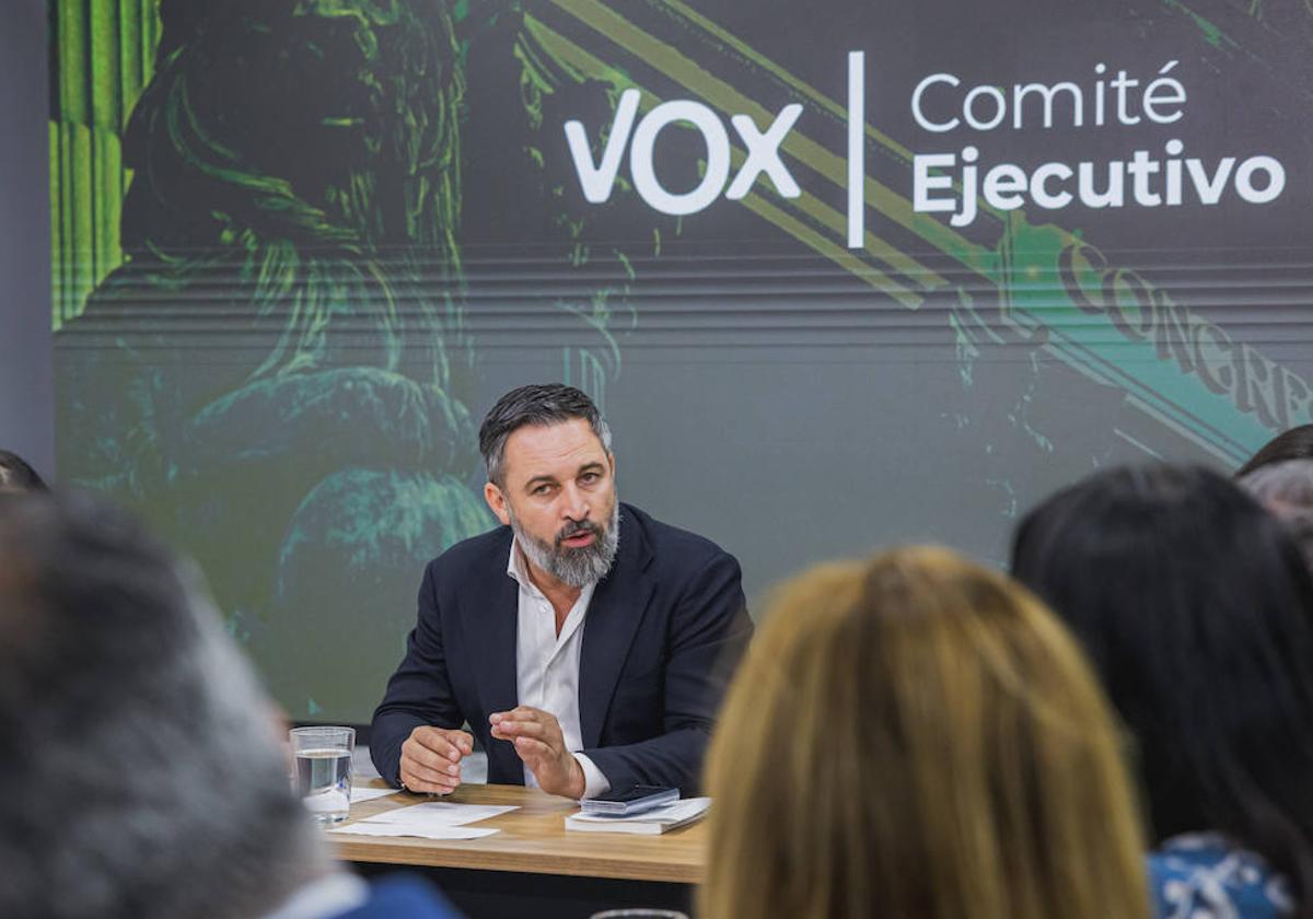 El líder de VOX, Santiago Abascal.