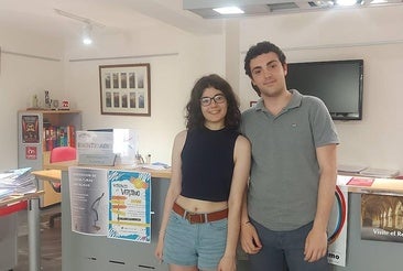 Dos jóvenes de Burgos y Oviedo, de prácticas en Carrión