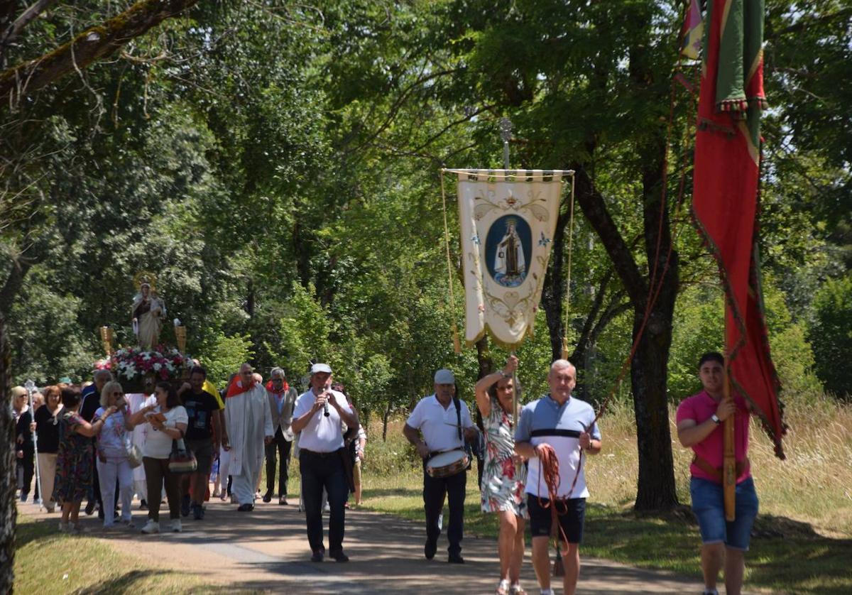 Procesión de la Virgen del Carmen, este martes en Guardo.