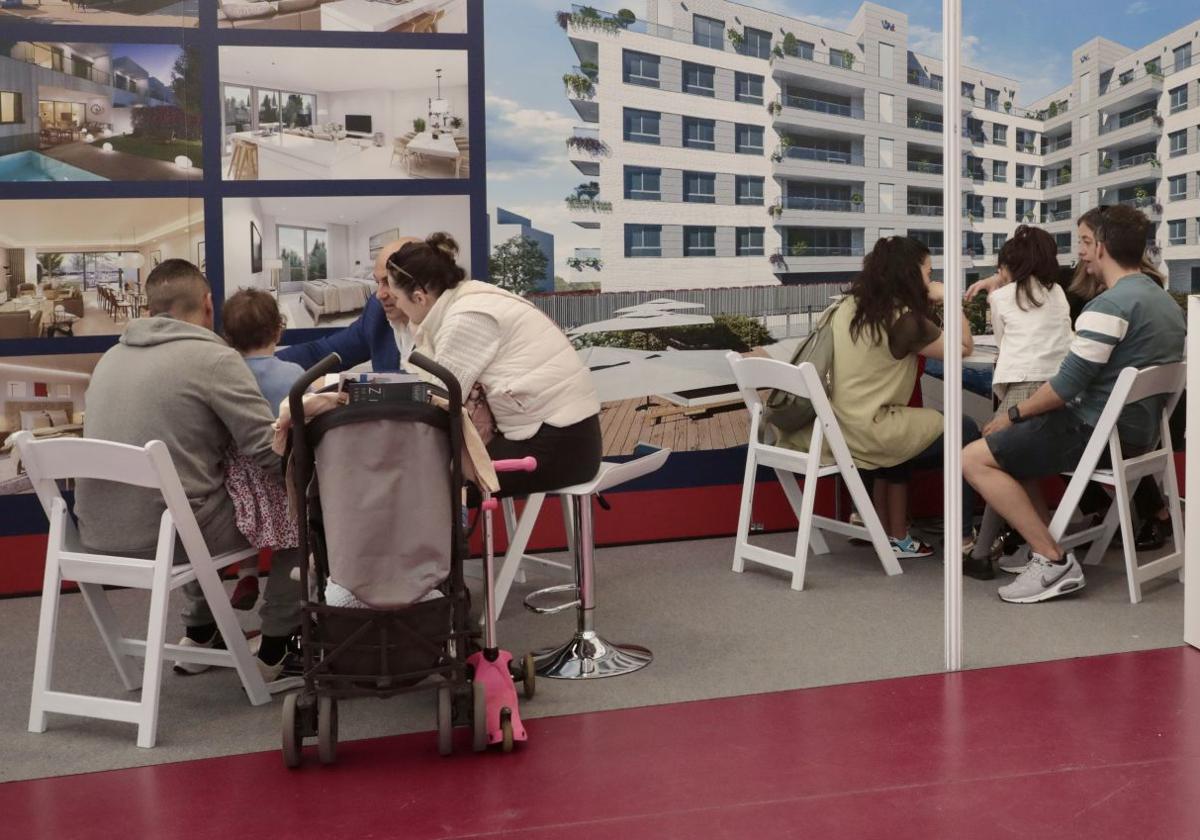 Feria inmobiliaria de Valladolid el pasado mes de abril.