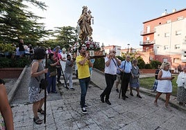 Procesión de la Virgen del Carmen, en el barrio del mismo nombre en la ciudad.