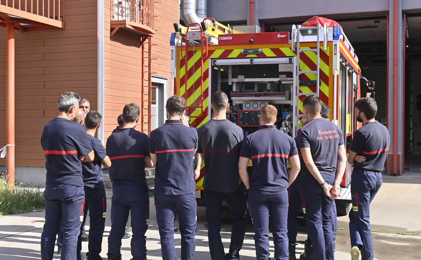 Dos camiones autobomba para la flota de vehículos de los Bomberos de Valladolid