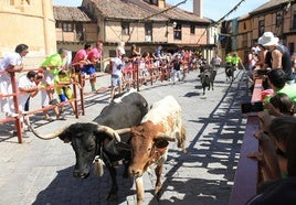 Encierro diurno durante las fiestas de San Lorenzo de 2023.