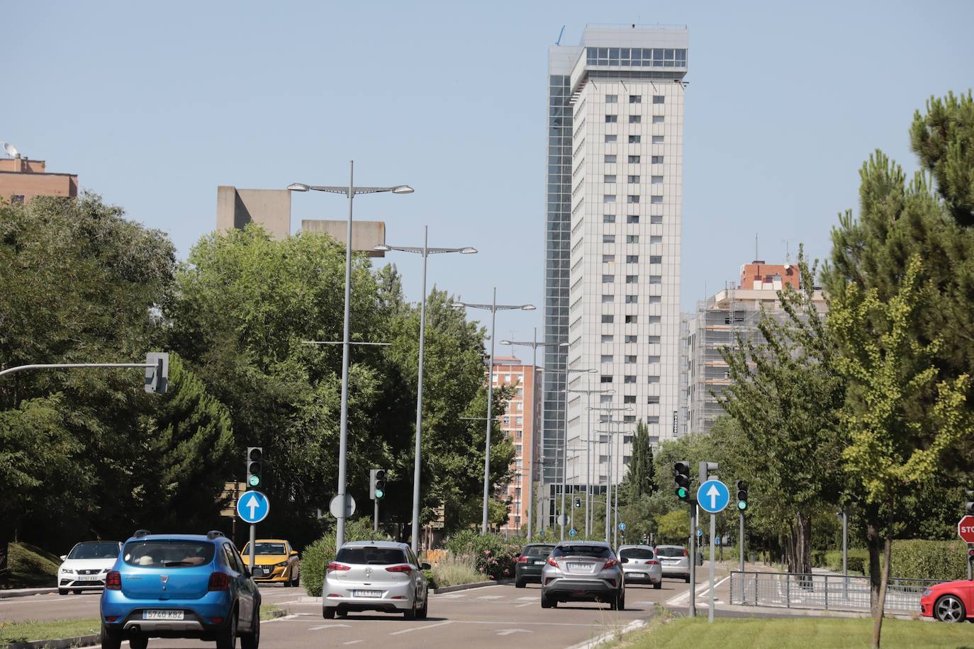 Las imágenes de la avenida de Salamanca en Valladolid