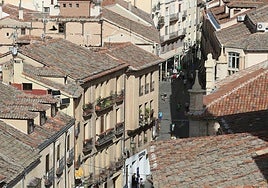Estado actual de los edificios de la Calle Real en Segovia