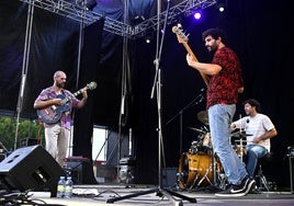 El grupo Stromboli, en el concierto de este martes en el patio del Colegio San José de Valladolid