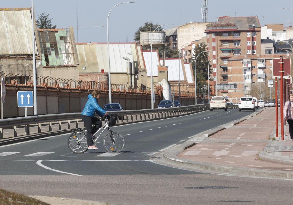 Carril bici de la avenida de Madrid.