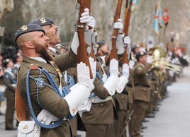 Acto conmemorativo en Campo Grande del 375 aniversario del Regimiento.