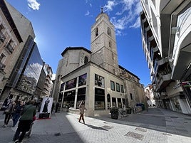 La iglesia de Santiago, en Valladolid.