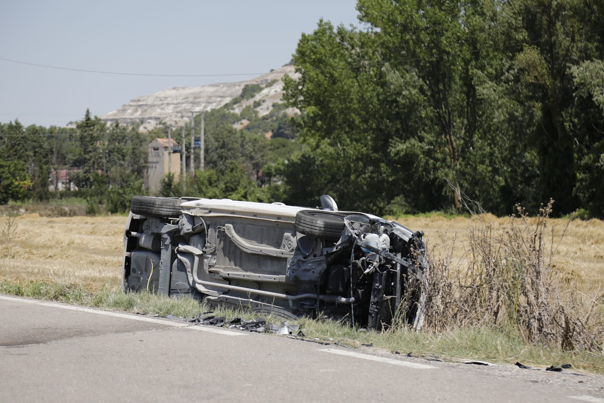 Accidente frontal entre Canalejas y Rábano