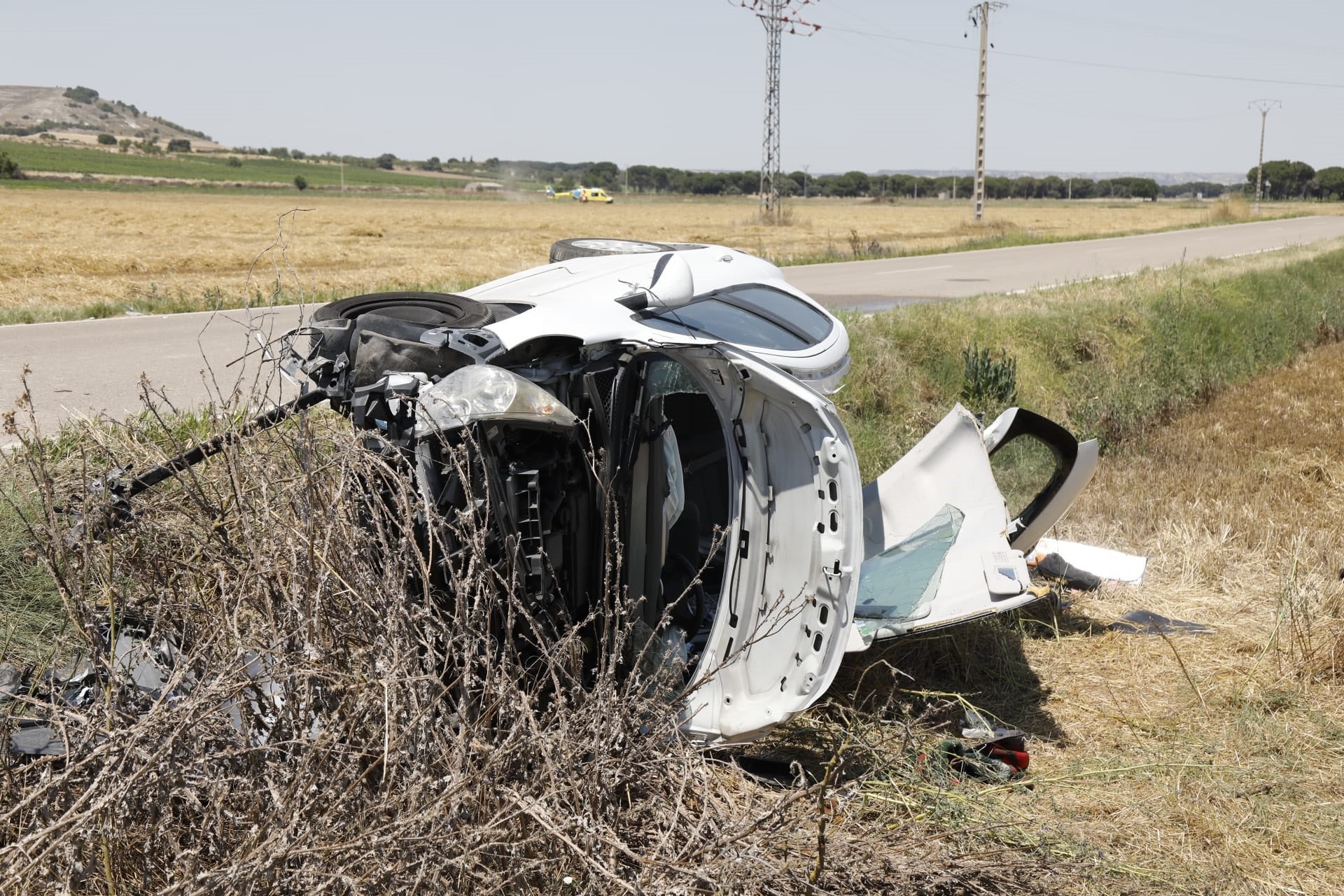 Accidente frontal entre Canalejas y Rábano