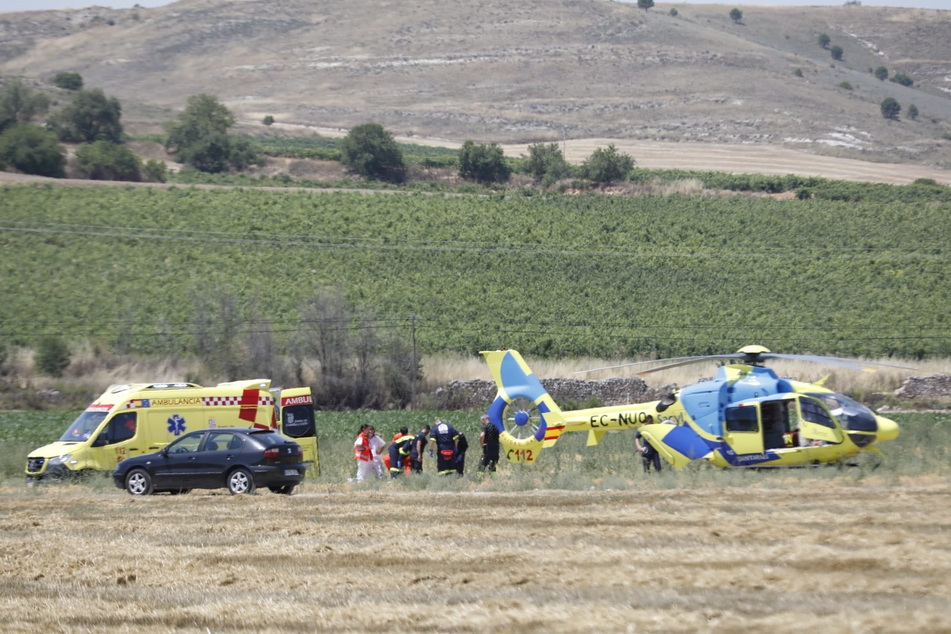 Accidente frontal entre Canalejas y Rábano