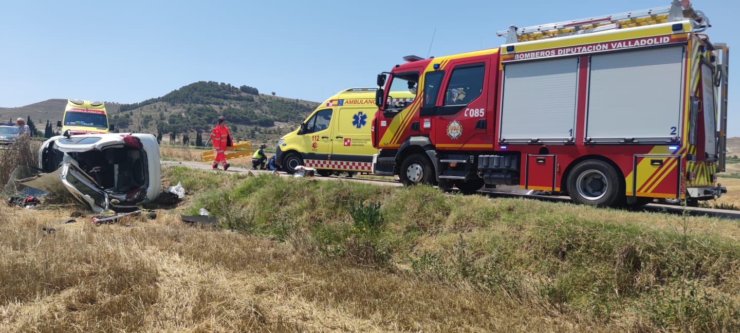 Accidente frontal entre Canalejas y Rábano