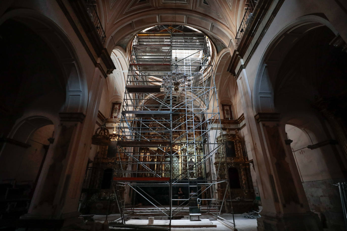 El estado de las obras de la Iglesia de la Vera Cruz