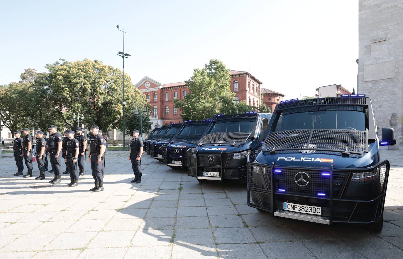 Así son los furgones de los antidisturbios de Valladolid