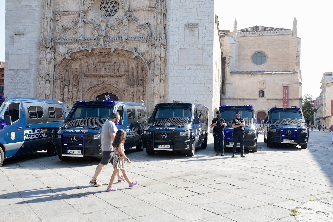 Así son los furgones de los antidisturbios de Valladolid