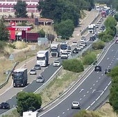 Dos accidentes colapsan la A-62 entre Valladolid y Geria