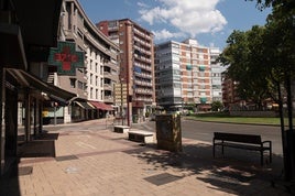 Las calles de Valladolid han estado vacías en las horas de más calor durante los últimos días.