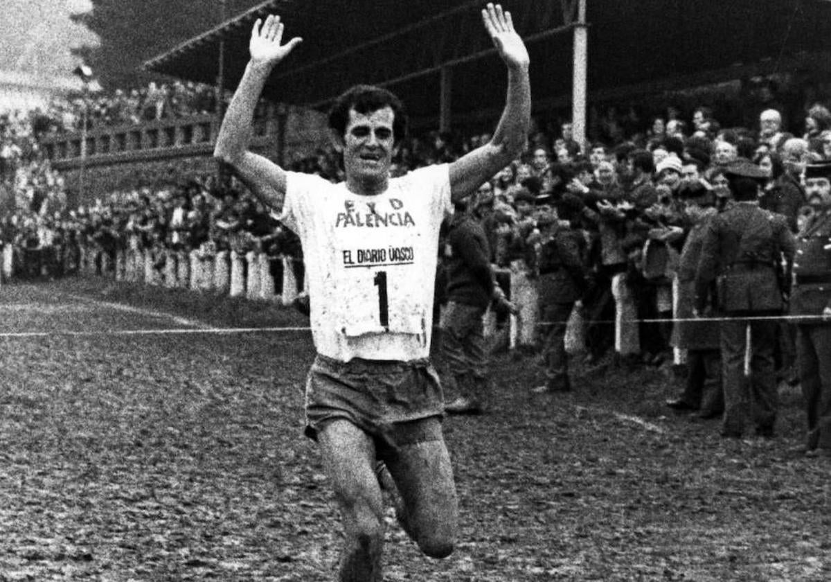 Mariano Haro, el 'León de Becerril', en el Cros de Lasarte de 1978.