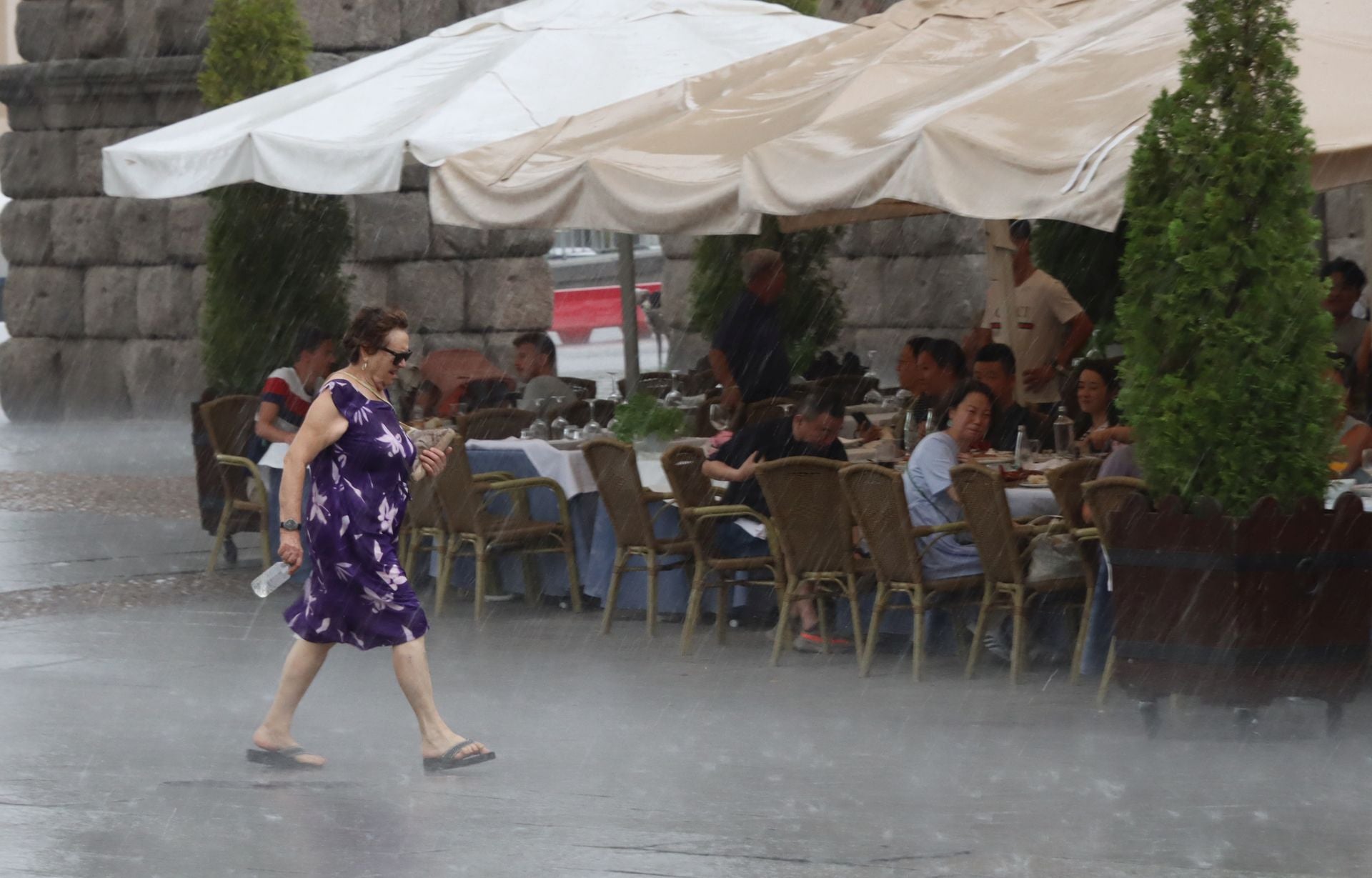 Fotografías de la intensa tormenta en Segovia