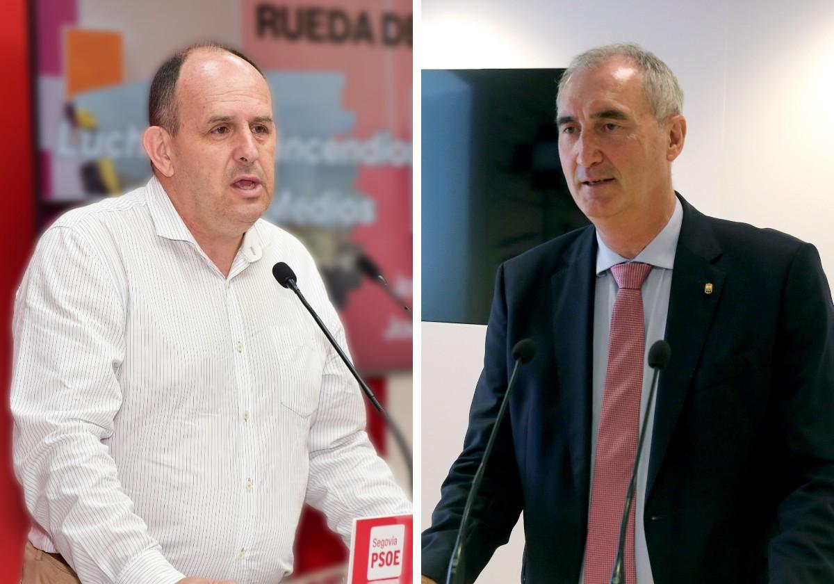 José Luis Aceves y José Mazarías, en ruedas de prensa.